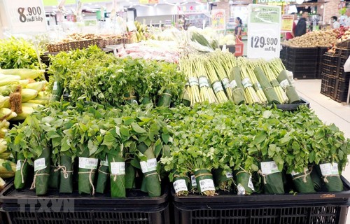 Vietnam’s supermarkets replace plastic bags with banana leaves - ảnh 1