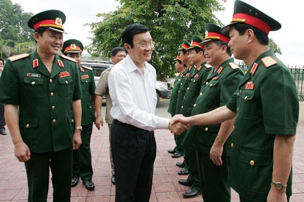 Staatspräsident Truong Tan Sang besucht die Provinz Thai Nguyen - ảnh 1