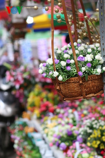 Frühlingsstimmung: Bunte Blumen rund um den Hoan Kiem-See - ảnh 8