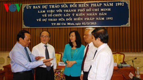 Verfassung: Parlamentspräsident Hung arbeitet mit Behörde in Ho Chi Minh Stadt - ảnh 1