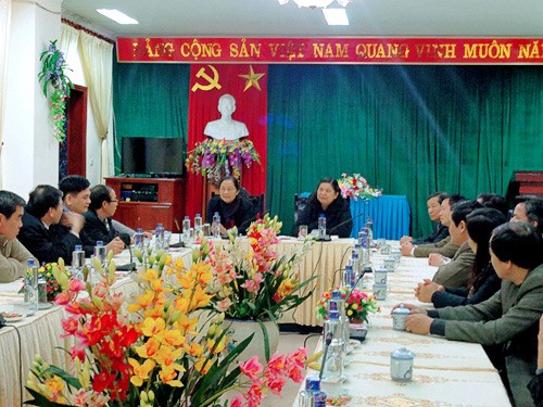 Vizeparlamentspräsidentin Tong Thi Phong tagt mit Behörde in Dien Bien - ảnh 1