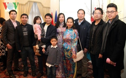 Vietnamesen im Ausland feiern das Neujahrsfest Tet - ảnh 1