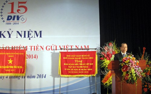 Vizepremierminister Vu Van Ninh zu Gast beim 15. Gründungstag der staatlichen Einlagensicherung  - ảnh 1