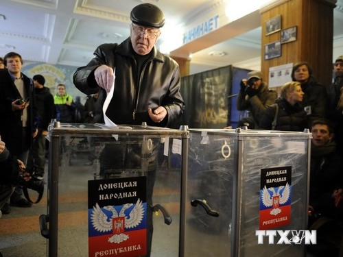 Verschiedene Reaktionen auf Wahlen in den selbst ernannten Republiken Donezk und Lugansk - ảnh 1