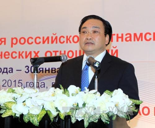 Empfang zum 65. Jubiläum der Aufnahme diplomatischer Beziehung Vietnams und Russlands - ảnh 1