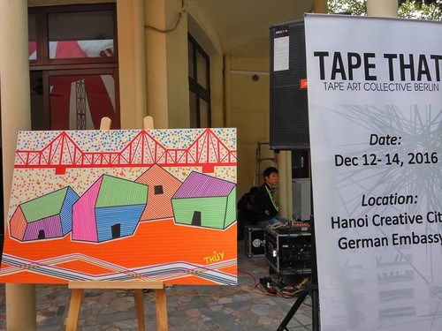 Kunstausstellung: Deutsche Botschaft stellt Werke aus Klebeband von Tape That vor - ảnh 15