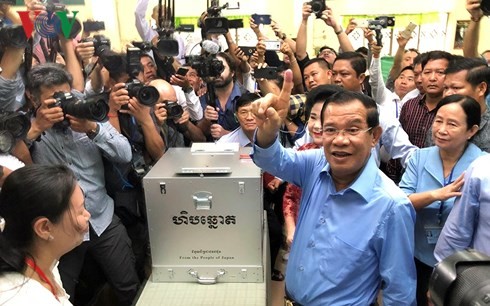 Kambodscha veröffentlicht das vorläufige Wahlergebnis - ảnh 1