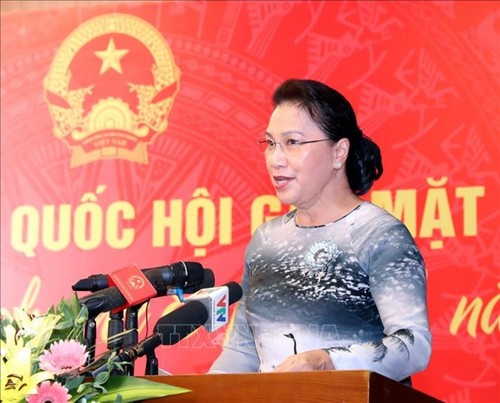 Parlamentspräsidentin trifft Botschafterinnen und Leiterinnen der diplomatischen Vertretungen und internationalen Organisationen in Vietnam - ảnh 1