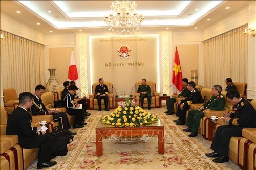 Vizeverteidigungsminister Phan Van Giang empfängt den Kommandeur japanischer maritimer Selbstverteidigungsstreitkräfte - ảnh 1