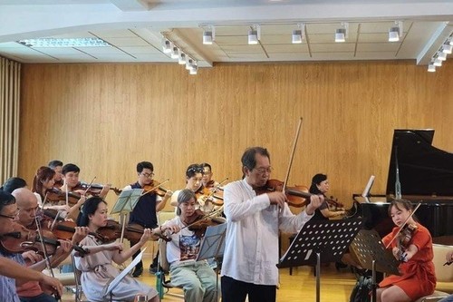 Geigenspieler vieler Generationen werden beim Galaxie-Konzert spielen  - ảnh 1