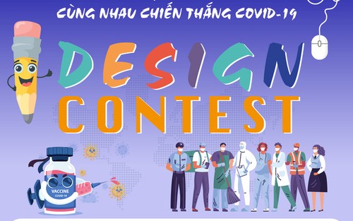 Design-Wettbewerb zum Thema „Vertrauen, gegenseitige Ermutigung und gemeinsamer Sieg über Covid-19“ - ảnh 1