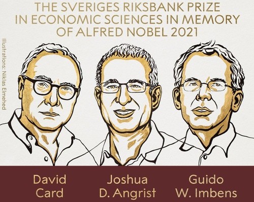Drei US-Ökonomen gewinnen Wirtschaftsnobelpreis 2021 - ảnh 1