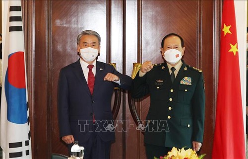 Shangri-La-Dialog 2022: Verteidigungsminister Südkoreas und Chinas diskutieren über Frage Nordkoreas - ảnh 1