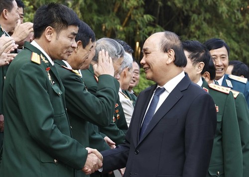 Staatspräsident Nguyen Xuan Phuc trifft Delegation der Veteranen der Division 341 - ảnh 1