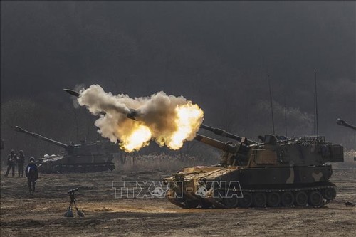 Südkorea und USA kündigen gemeinsame Militärübungen an - ảnh 1