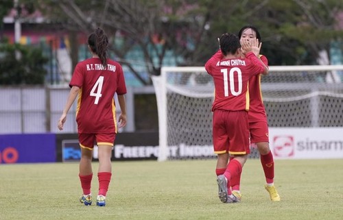 U19-Fußballmannschaft der Frauen ist der erste Kandidat für Championstitel der Südostasienmeisterschaft 2023 - ảnh 1