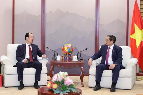 Premierminister Pham Minh Chinh trifft Vertreter großer Konzerne Chinas - ảnh 1