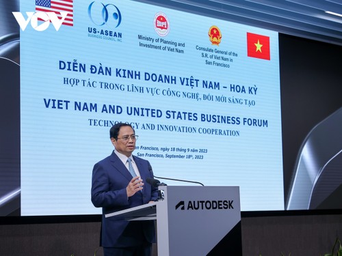 Premierminister Pham Minh Chinh zu Gast beim Vietnam-USA-Geschäftsforum - ảnh 1
