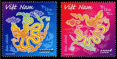 Herausgabe der Briefmarkenserie über Jahr des Drachen 2024 - ảnh 1