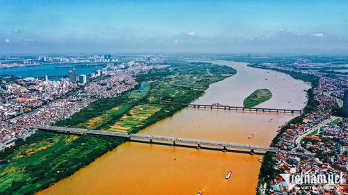 Hanoi will die Flussinsel und das Ufer des Roten Flusses zum multifunktionalen Kulturpark umwandeln - ảnh 1