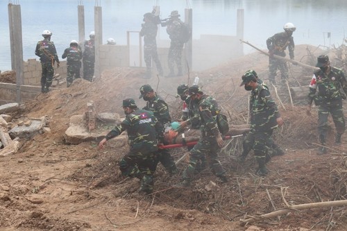 Vietnam, Laos, Cambodia hold first-ever joint search, rescue exercise  - ảnh 1