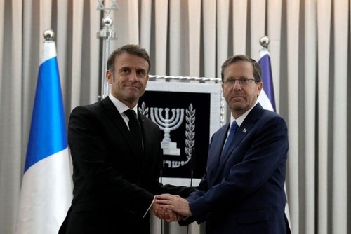 France's Macron proposes that anti-Islamic State coalition fights Hamas - ảnh 1