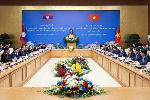 นายกรัฐมนตรีเวียดนามและลาวเป็นประธานร่วมการประชุมคณะกรรมการระหว่างรัฐบาลเวียดนาม - ลาว - ảnh 1