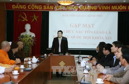 越南政府宗教委举行第14届国会宗教界代表见面会 - ảnh 1