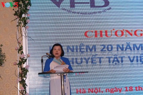 越南残疾人日20周年纪念集会在河内举行 - ảnh 1