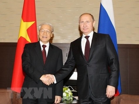 阮富仲：越南一向重视并优先与俄罗斯巩固和加强全面战略伙伴关系 - ảnh 1