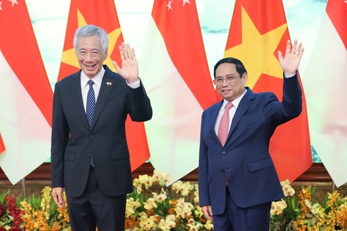 新加坡总理李显龙圆满结束对越南的正式访问 - ảnh 1