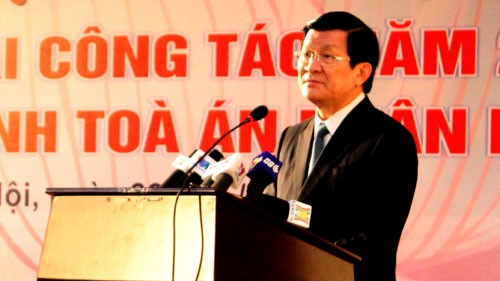 Staatspräsident Truong Tan Sang leitet Justizkonferenz - ảnh 1