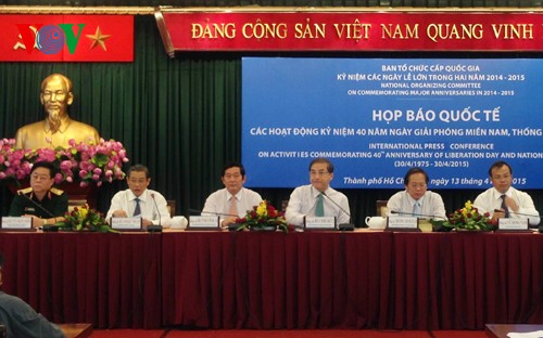 Pressekonferenz zum 40. Jahrestag der Befreiung Südvietnams und Vereinigung des Landes - ảnh 1