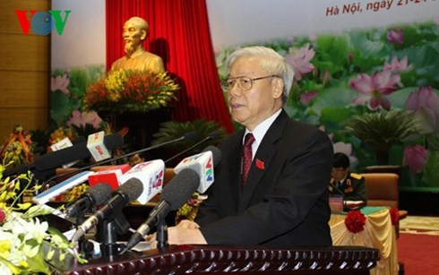 KPV-Generalsekretär Nguyen Phu Trong nimmt am Parteitag der vietnamesischen Volksarmee teil - ảnh 1