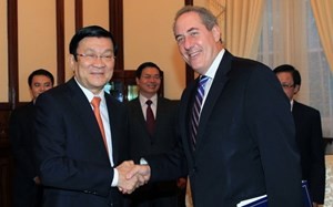 Staatspräsident Truong Tan Sang: Vietnam und die USA wollen TPP-Verhandlungen abschließen - ảnh 1