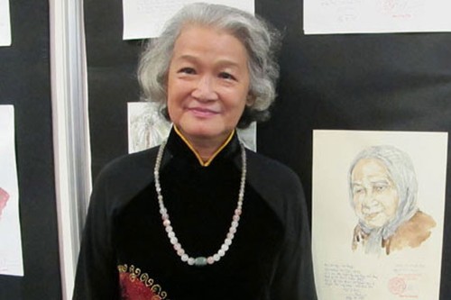 Malerin Dang Ai Viet porträtiert vietnamesische Heldenmütter - ảnh 1
