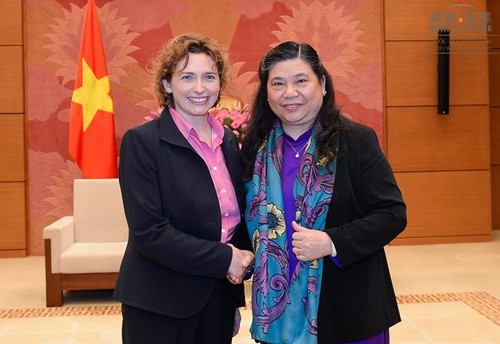 Vizeparlamentspräsidentin Tong Thi Phong empfängt FDP-Generalsekretärin - ảnh 1