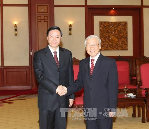 KPV-Generalsekretär Nguyen Phu Trong empfängt Delegation der kommunistischen Partei Chinas - ảnh 1