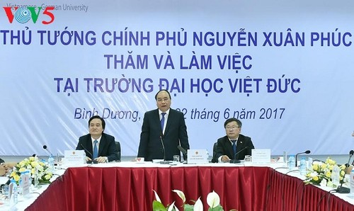 Premierminister Nguyen Xuan Phuc nennt Ziele der Viet-Duc Universität - ảnh 1