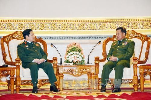 Vietnam und Myanmar wollen die Zusammenarbeit in der Verteidigung vertiefen - ảnh 1