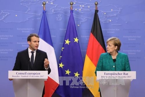 Frankreich und Deutschland fordern Parteien in Ukraine zur Umsetzung der Minsker-Vereinbarung auf - ảnh 1
