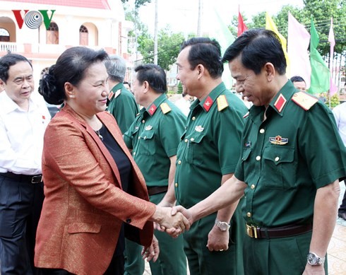 Parlamentspräsidentin Nguyen Thi Kim Ngan trifft Wähler in Can Tho - ảnh 1