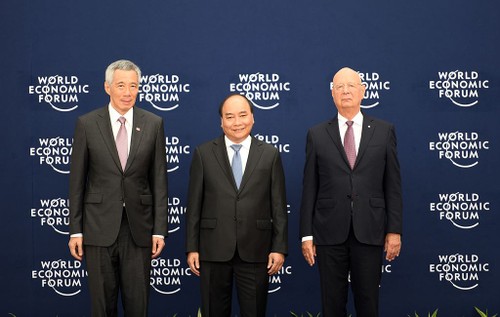 Offizieller Empfang der Spitzenpolitiker und Leiter der Delegation beim WEF ASEAN - ảnh 1