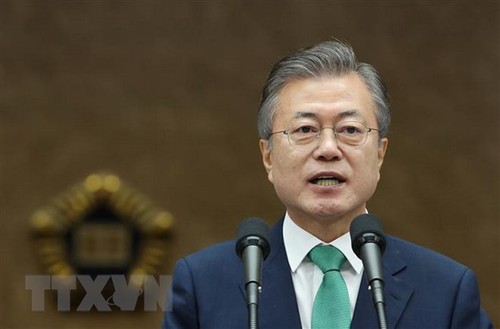 Südkoreanischer Präsident fördert Dialog zwischen USA und Nordkorea - ảnh 1