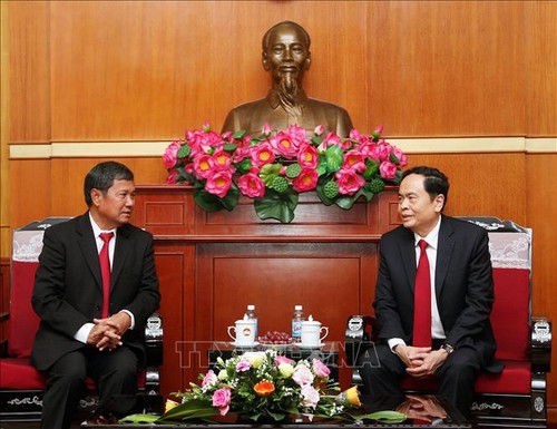 Kommissionen für Frieden und Solidarität von Laos und Vietnam verstärken die Zusammenarbeit - ảnh 1