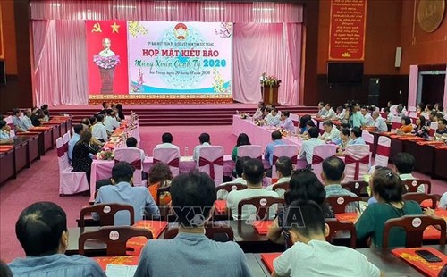 Vertreter der Lokalbehörden treffen sich mit Auslandsvietnamesen zum Tetfest - ảnh 1