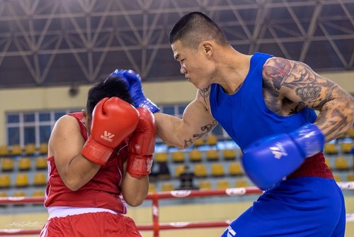 Truong Dinh Hoang gewinnt nach nur 58 Sekunden durch KO den Meistertitel  - ảnh 1