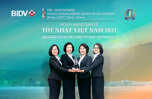 BIDV erhält Preis „Beste Bank für Einzelhändler Vietnams“ - ảnh 1