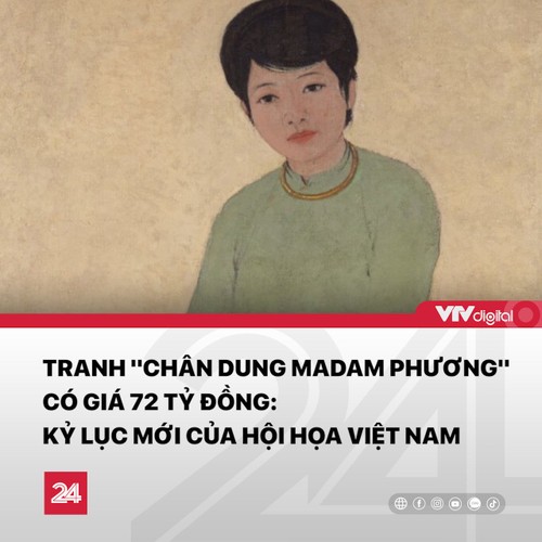 Rekord von 3,1 Millionen US-Dollar für Porträt “Madam Phuong” von Mai Trung Thu - ảnh 1