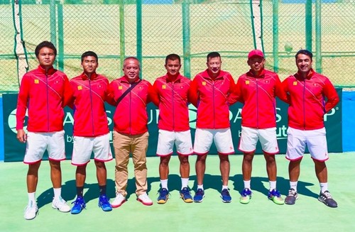Vietnamesische Tennismannschaft steigt in Gruppe II bei Davis Cup auf - ảnh 1